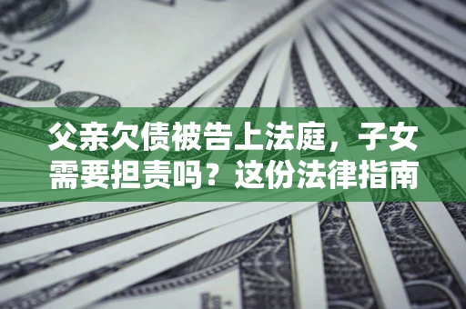 北京父亲欠债被告上法庭，子女需要担责吗？这份法律指南必须看完