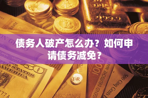 北京债务人破产怎么办？如何申请债务减免？