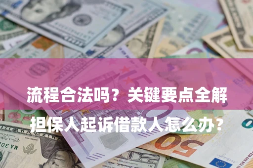 北京

担保人起诉借款人怎么办？流程合法吗？关键要点全解析
